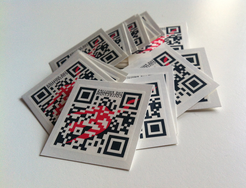 The Phillips Collection QR Code Temporary Tattoos